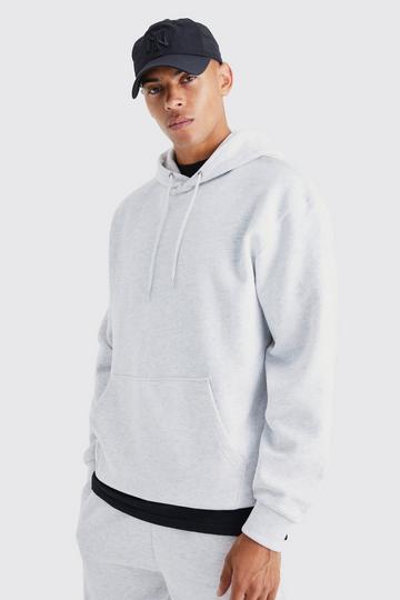 Grey Basic Oversized Over The Head Hoodie