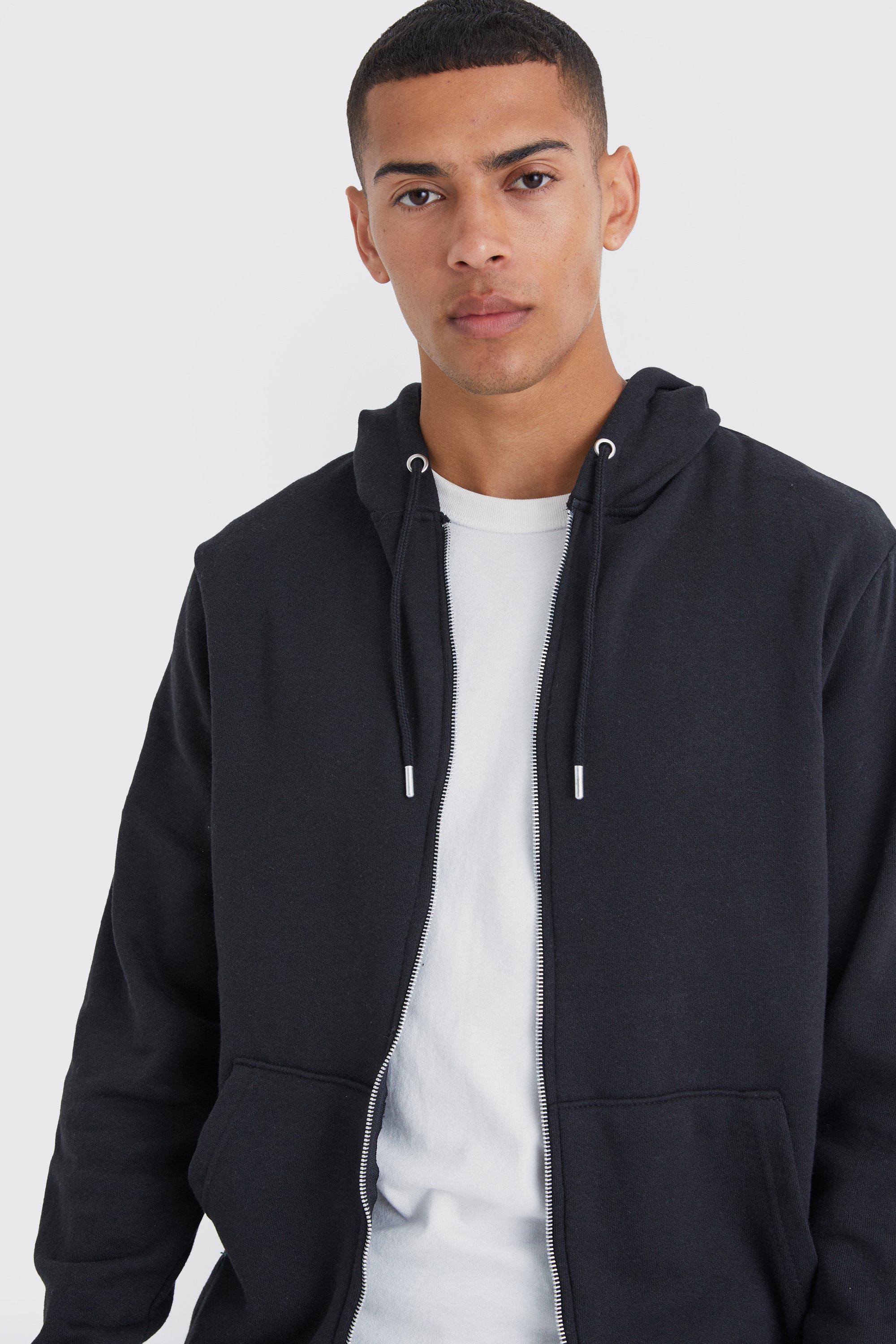 Basic best sale zipper hoodie