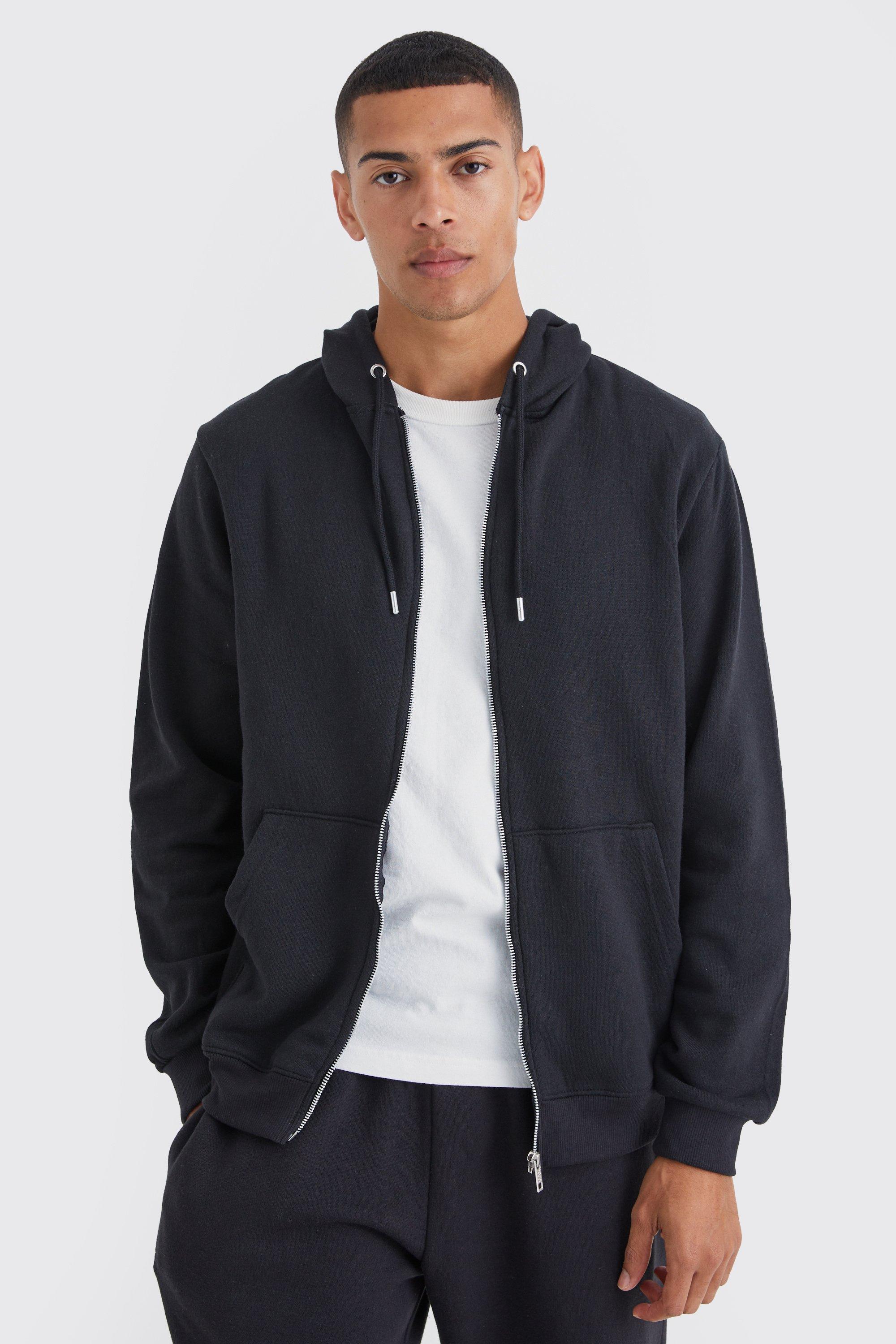 Basic Zip Through Hoodie