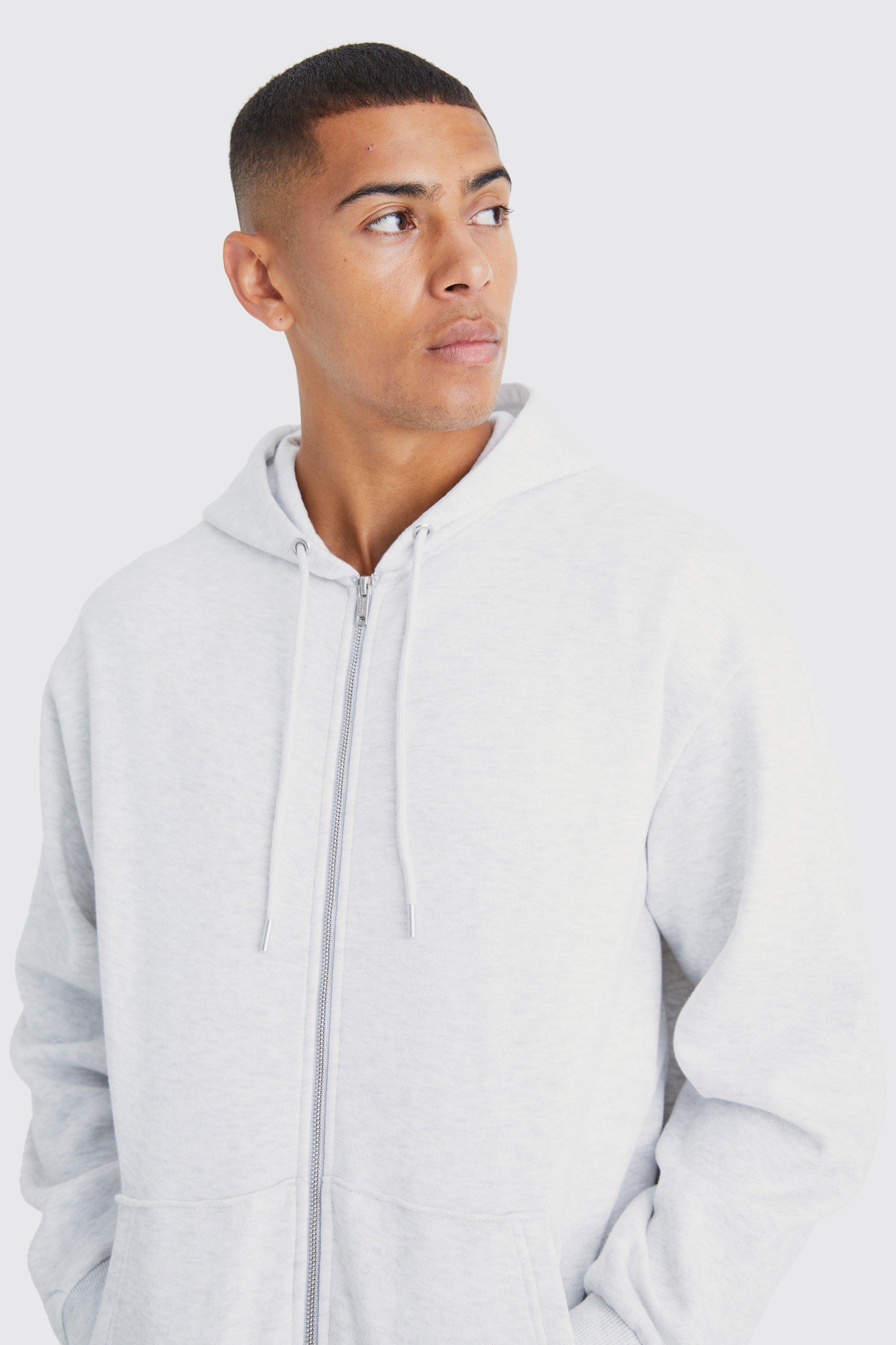 grey hoodie boohoo