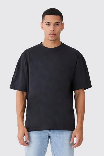 Basic Oversized Crew Neck T-shirt black