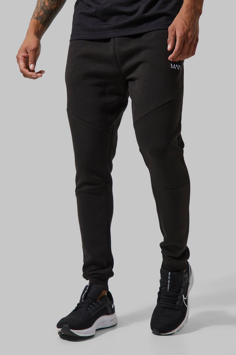 Black noir Man Active Gym Pocket Detail Joggers