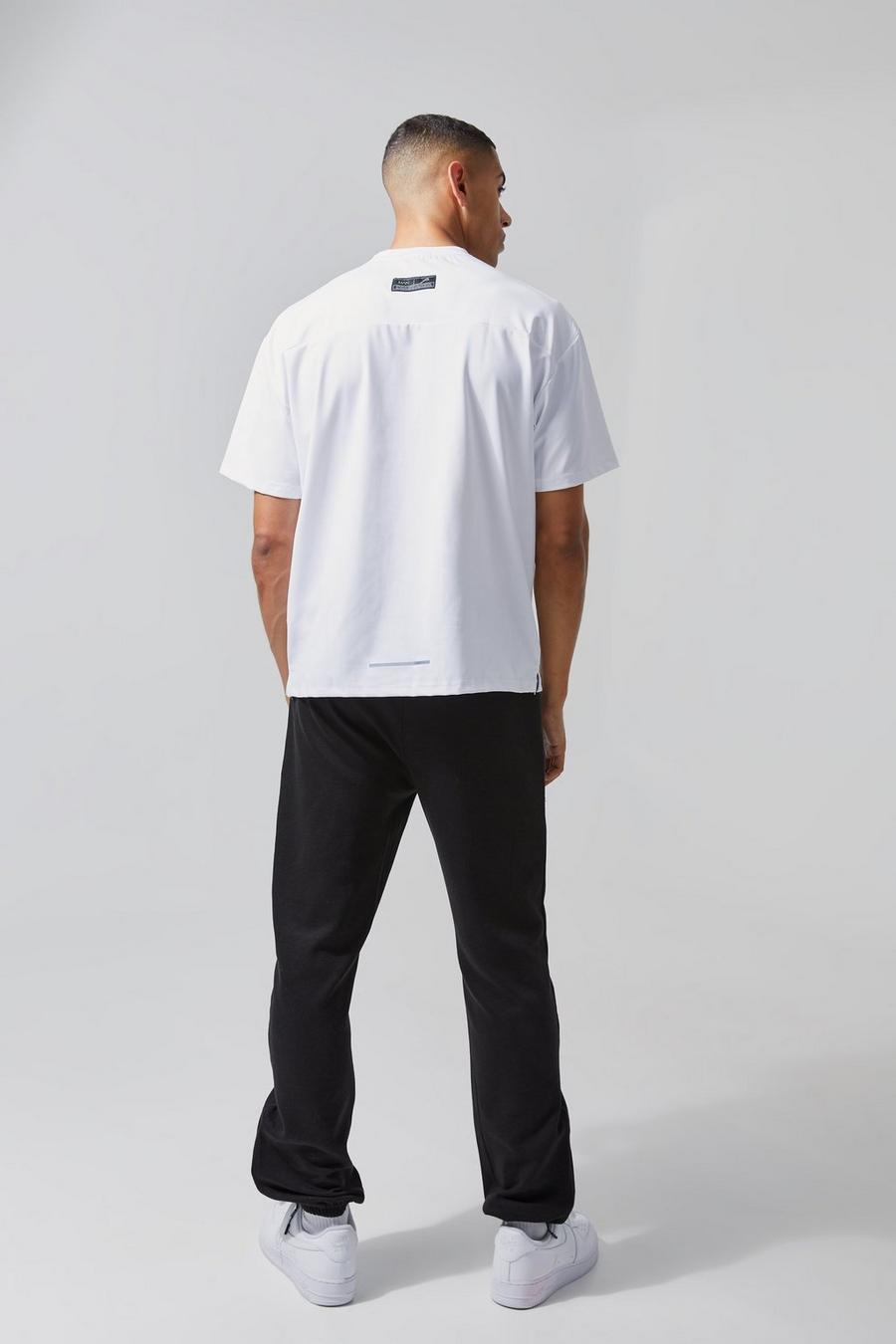 T-shirt de sport oversize - MAN Active, White blanc