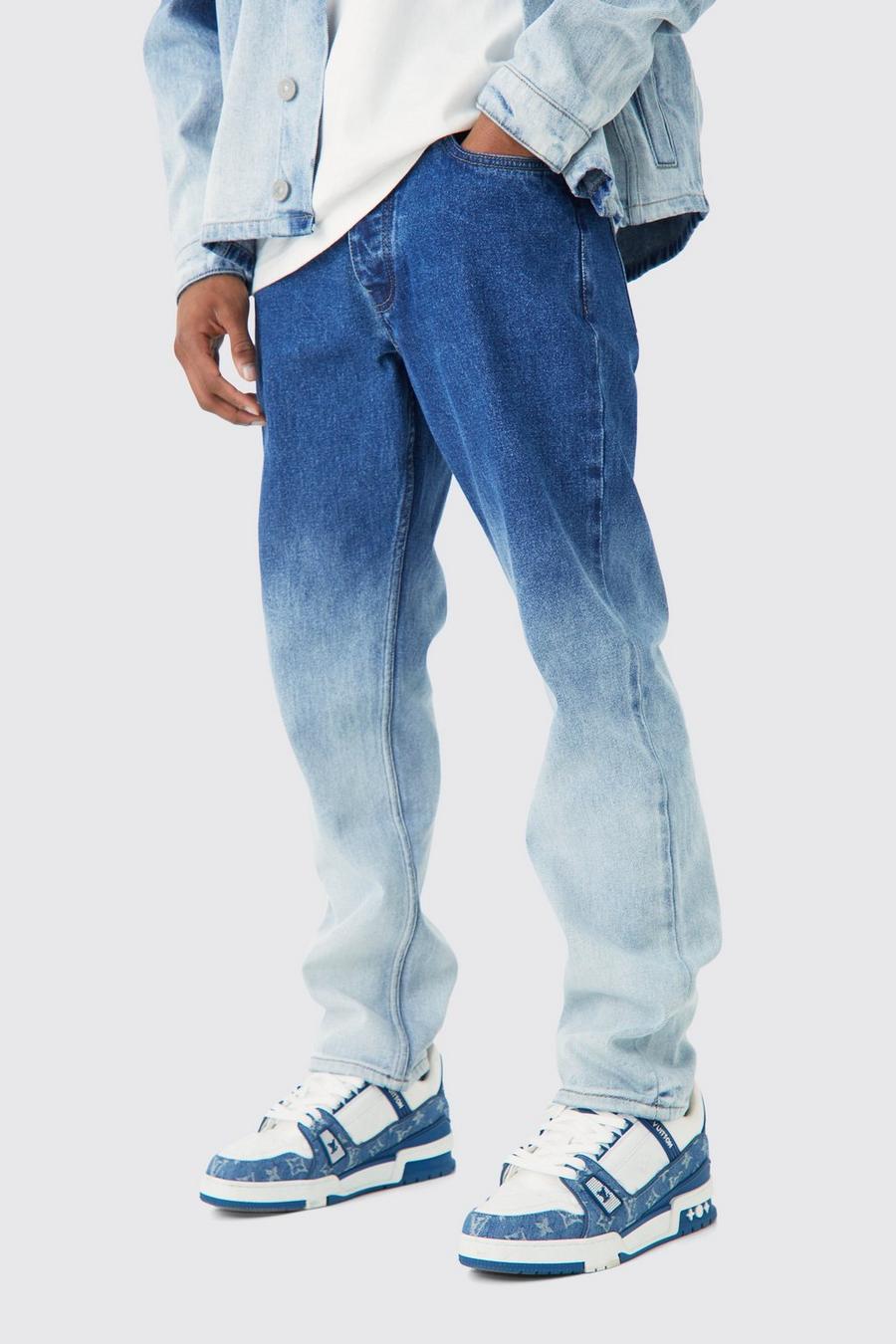 Gerade Jeans mit Farbverlauf, Light blue image number 1
