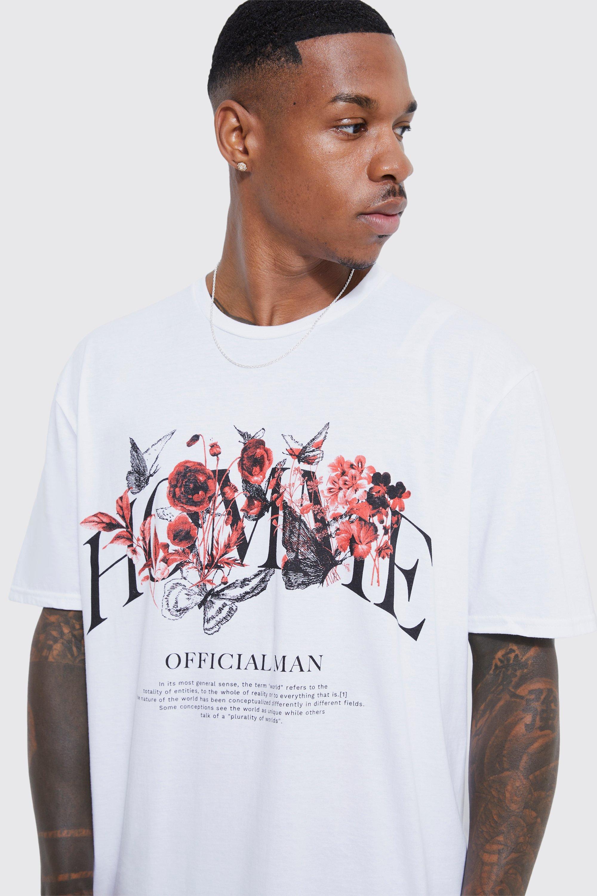 Tee shirt fleuri homme new arrivals