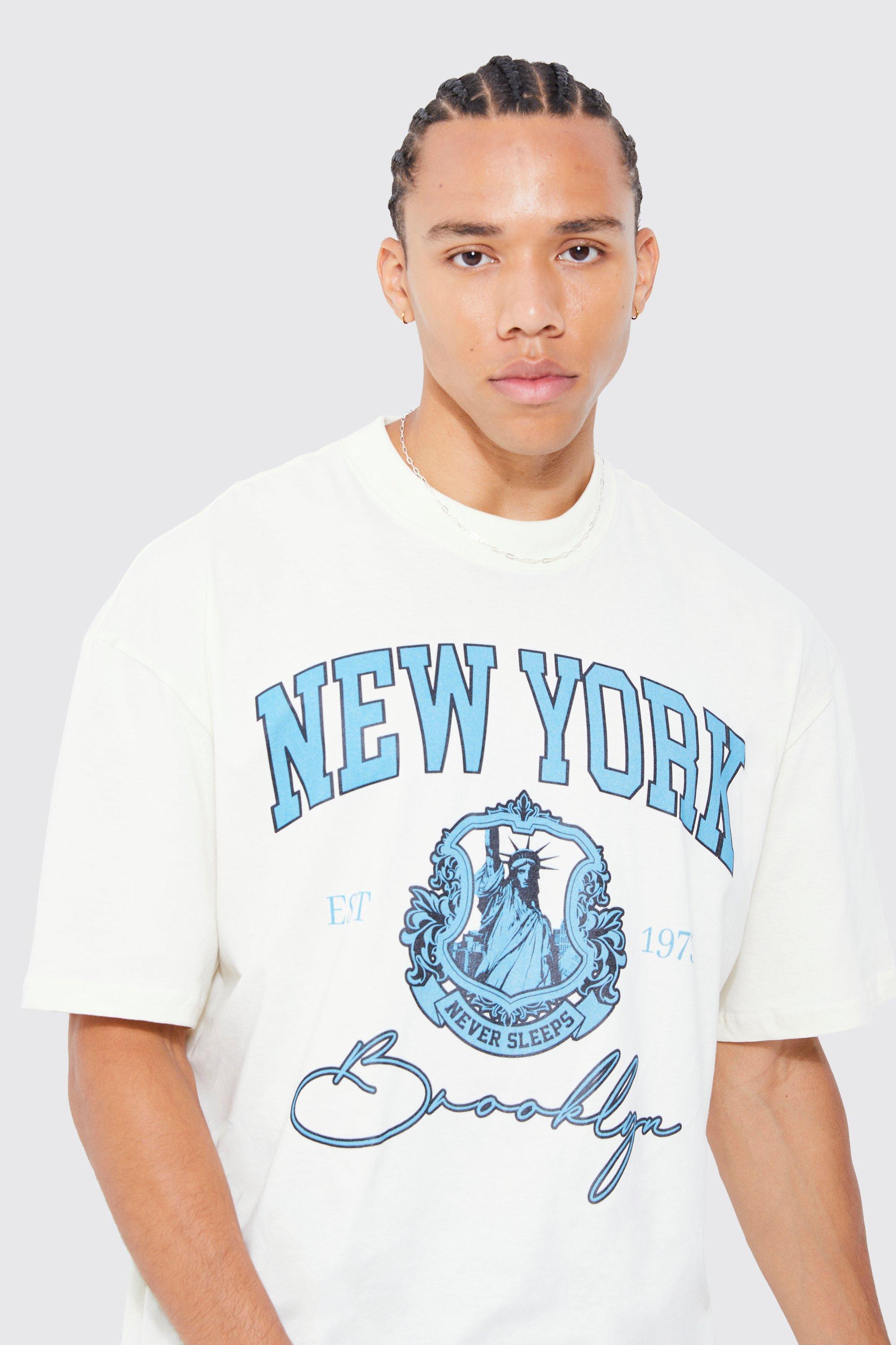 Tall Oversized Extended Neck New York T-shirt
