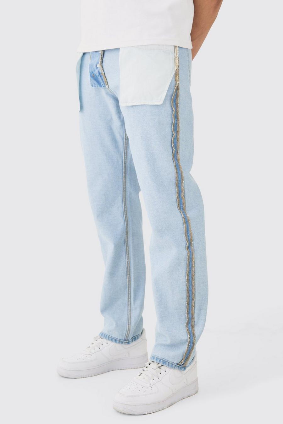 Light blue Relaxed Rigid Inside-out Jean image number 1