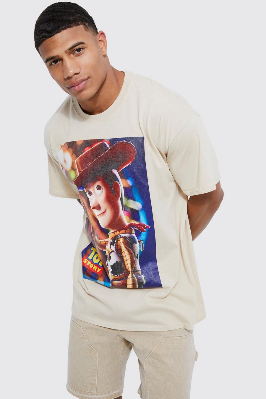 Sand beige Oversized Woody License T-shirt image number 1