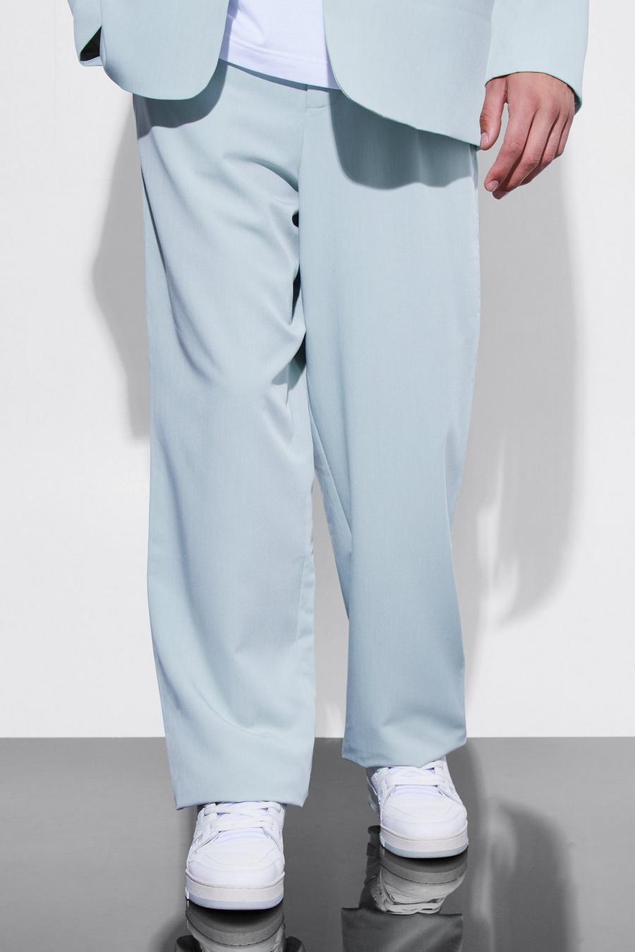 Sage Fixed Waist Relaxed Leg Trousers image number 1