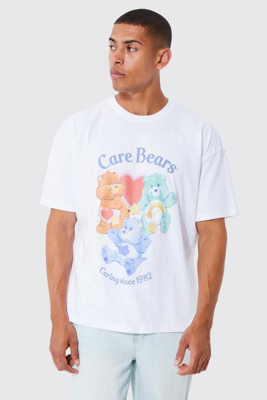 White Oversized Care Bears License T-shirt