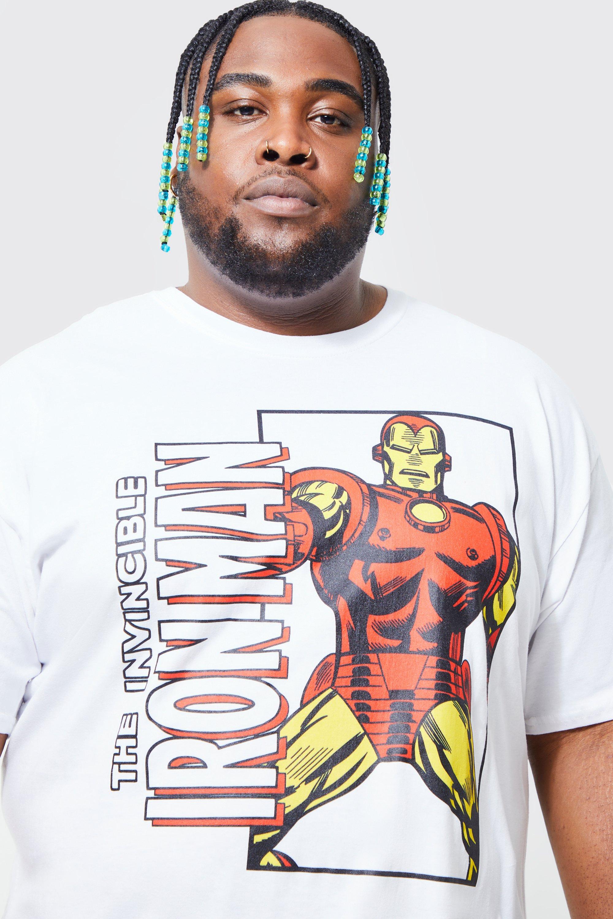 Grande taille T shirt imprime Iron Man boohoo FR