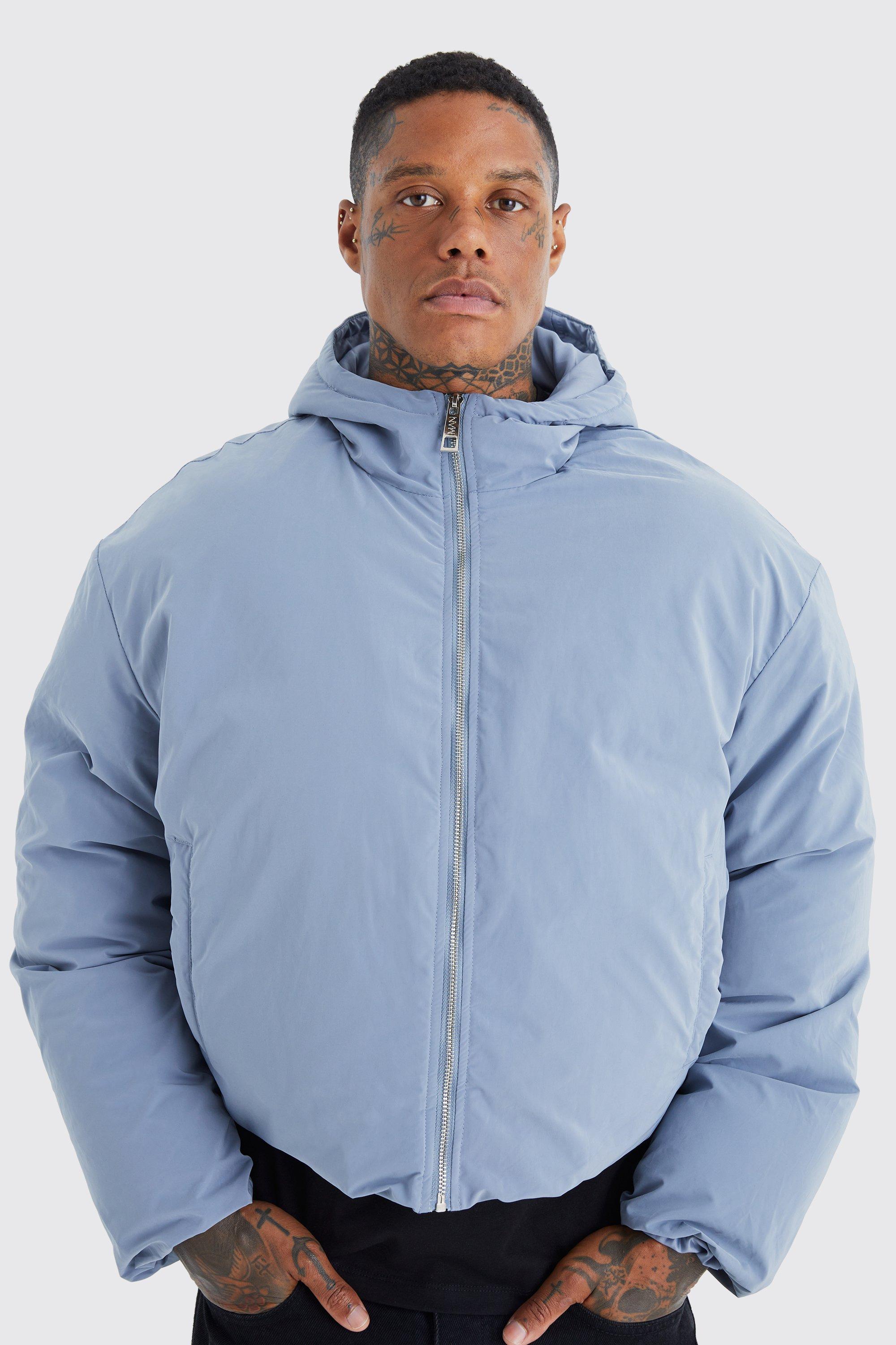 Boxy hooded best sale puffer jacket