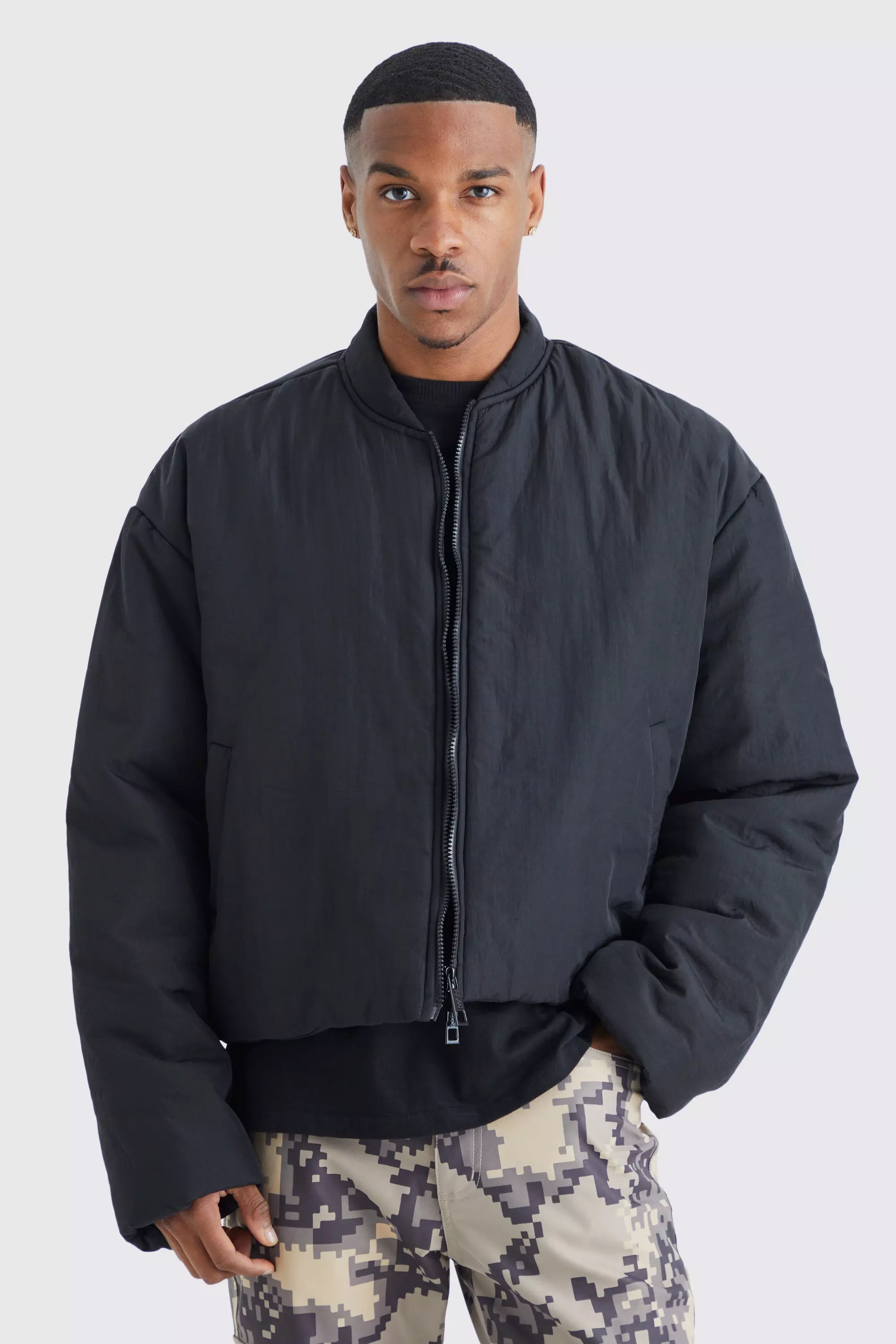 Puffy bomber jacket online