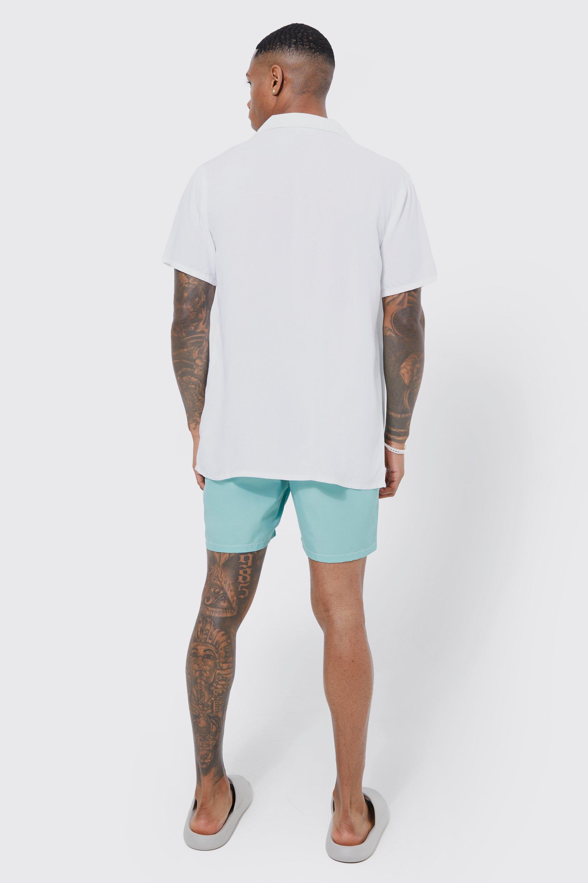 Short sleeve contrast T-shirt