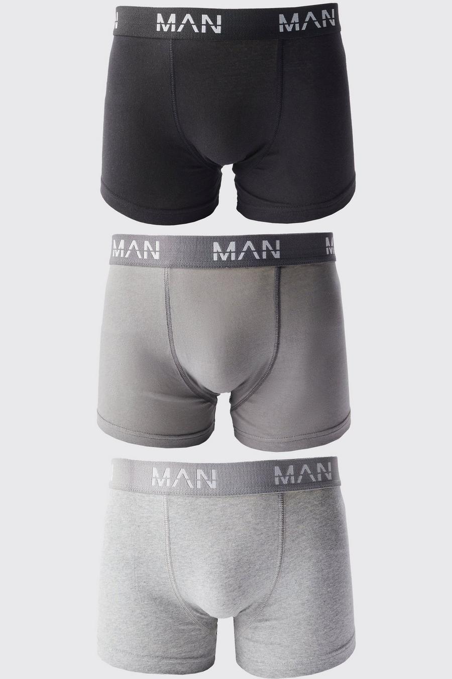 Boxer Man Dash tono su tono misti - set di 3 paia, Multi image number 1