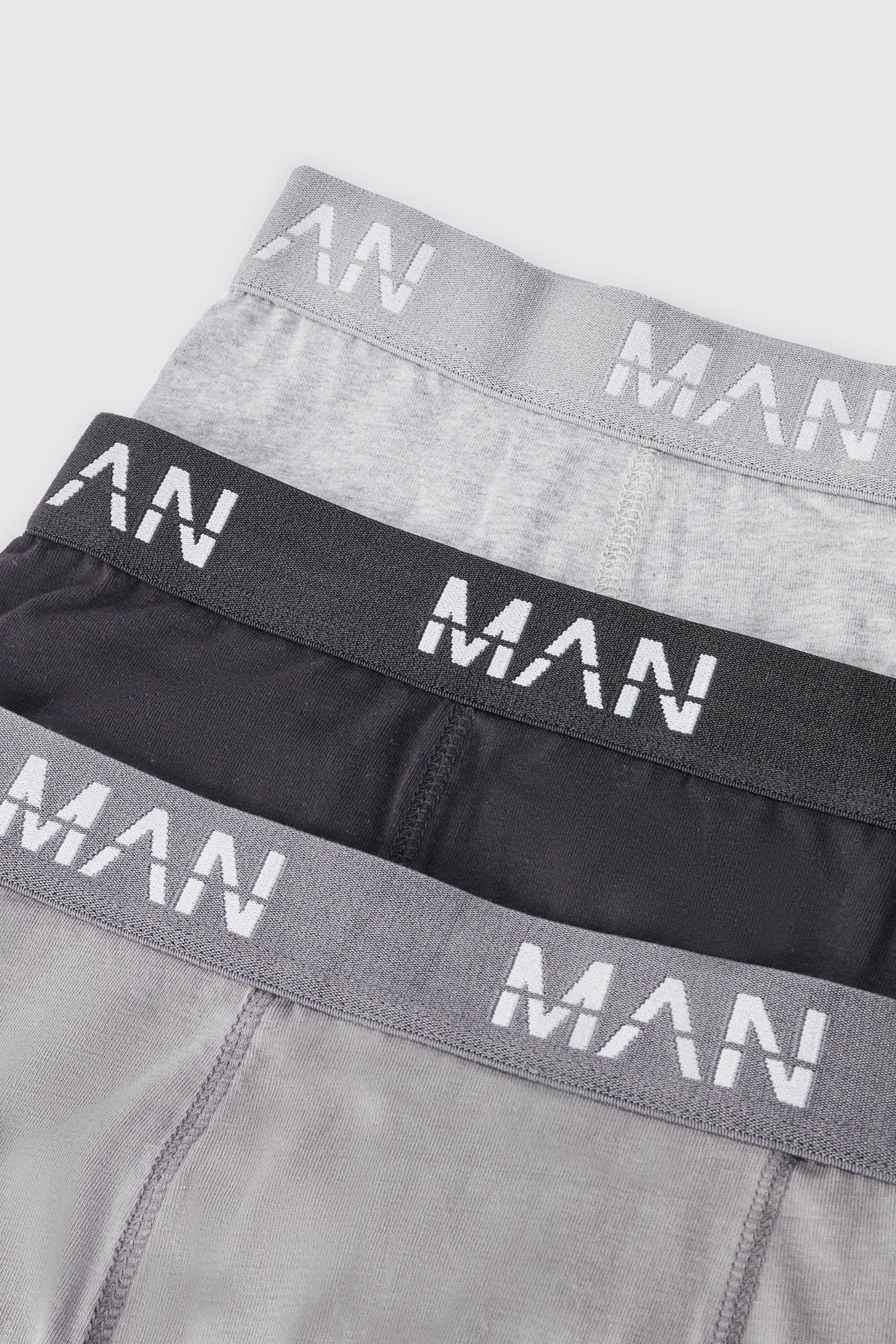 3 Pack Man Dash Tonal Mixed Trunk