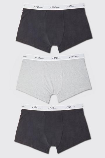 Plus 3 Pack Man Signature Mixed Trunk multi