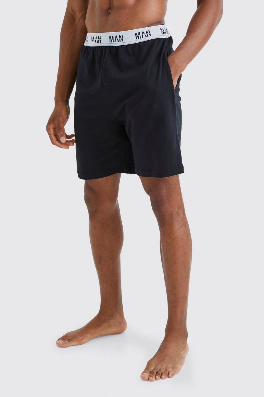 Man Loungewear Shorts, Black image number 1