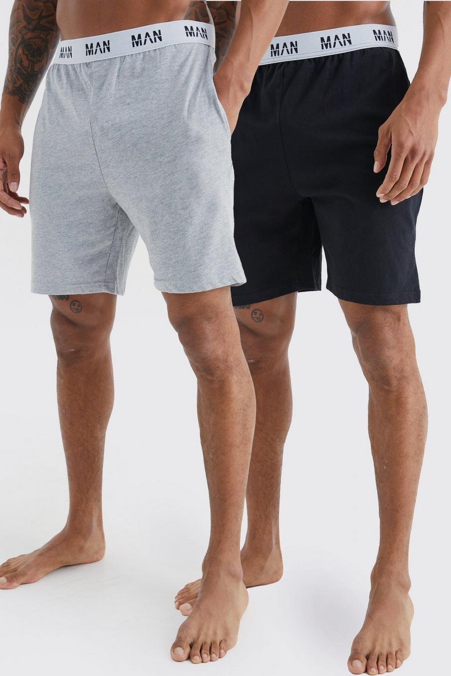 Multi Man Loungewear Shorts (2 Stuks) image number 1
