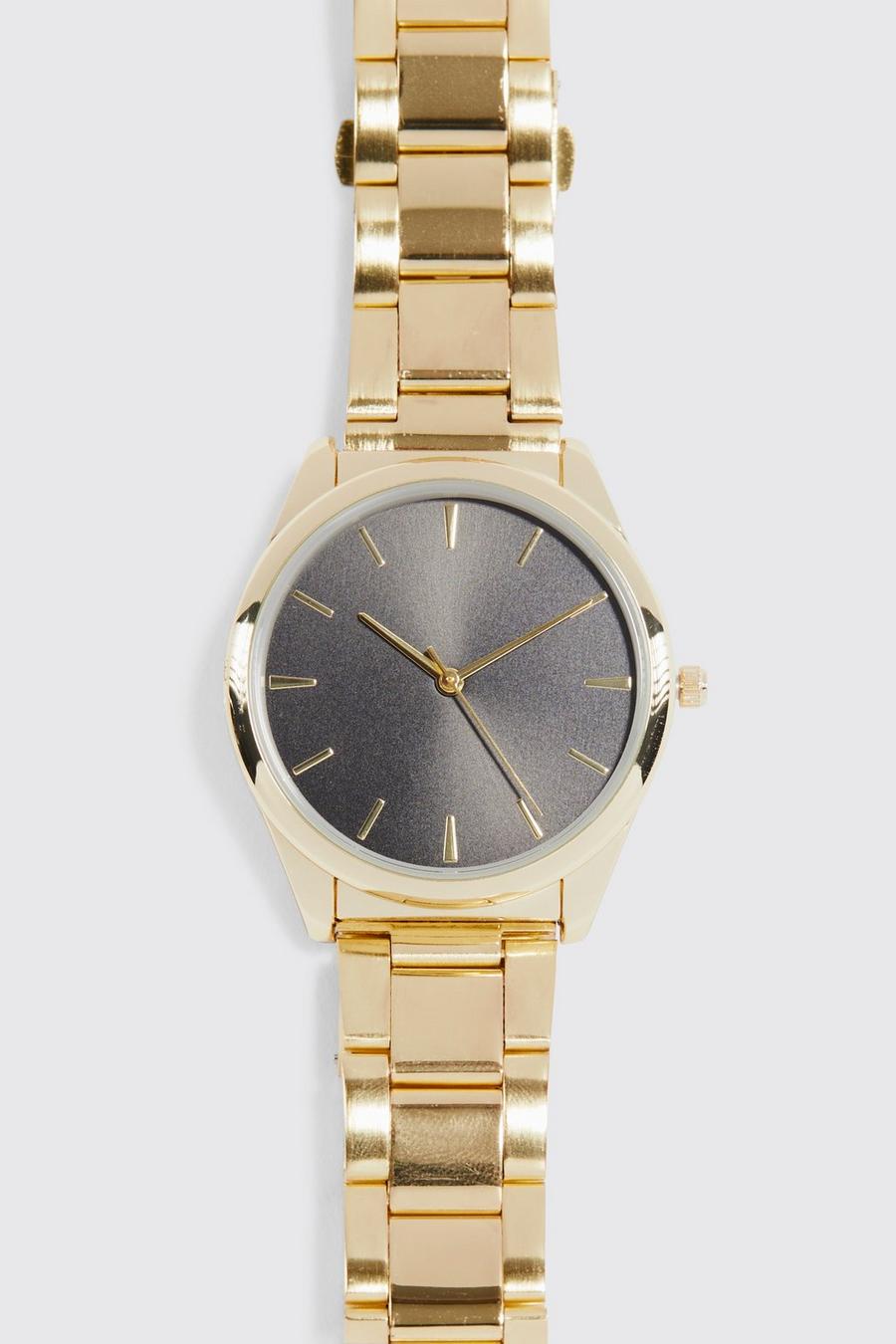 Reloj MAN Original clásico con eslabones, Gold