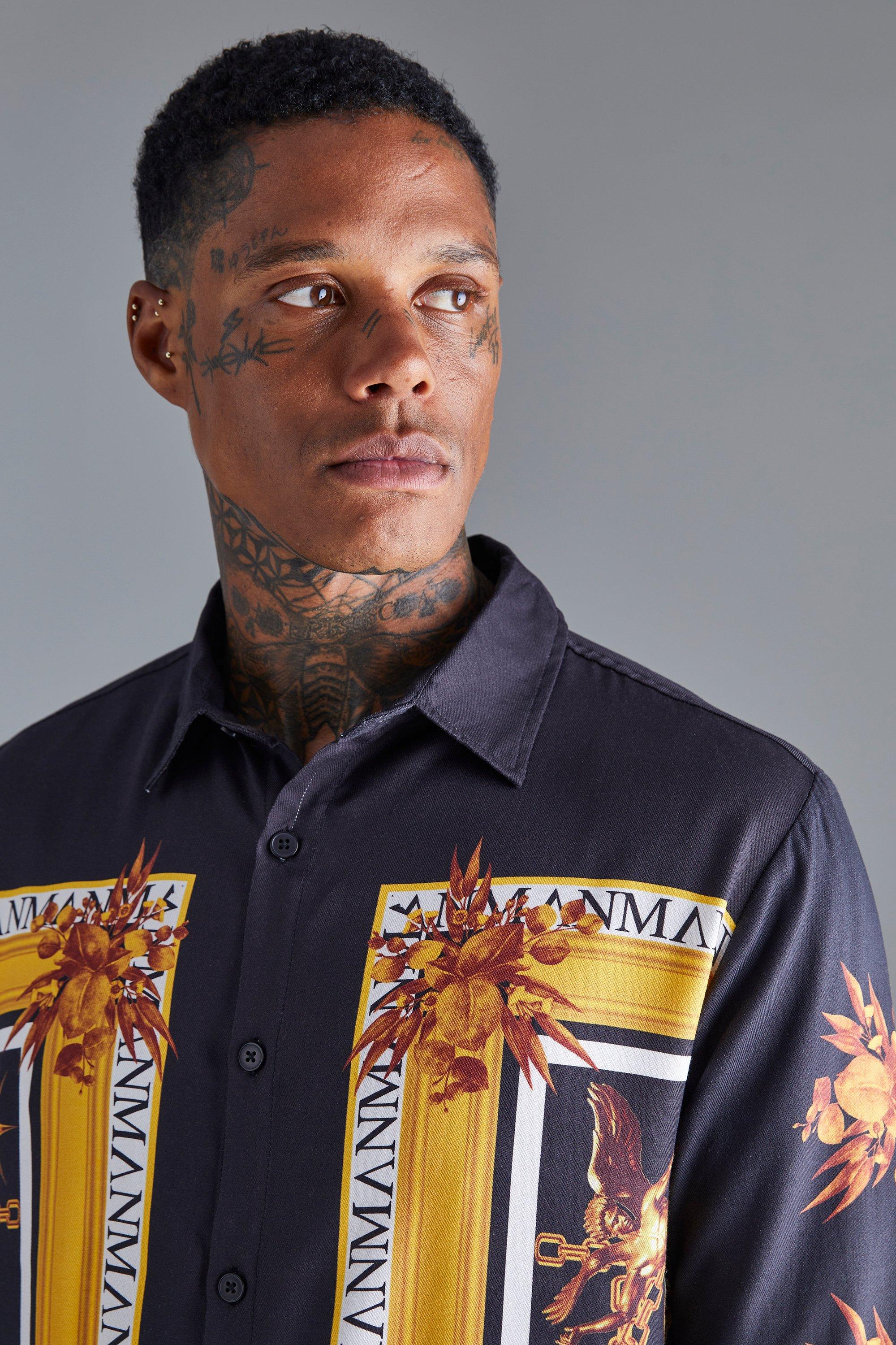 Chemise imprimé 2025 baroque homme