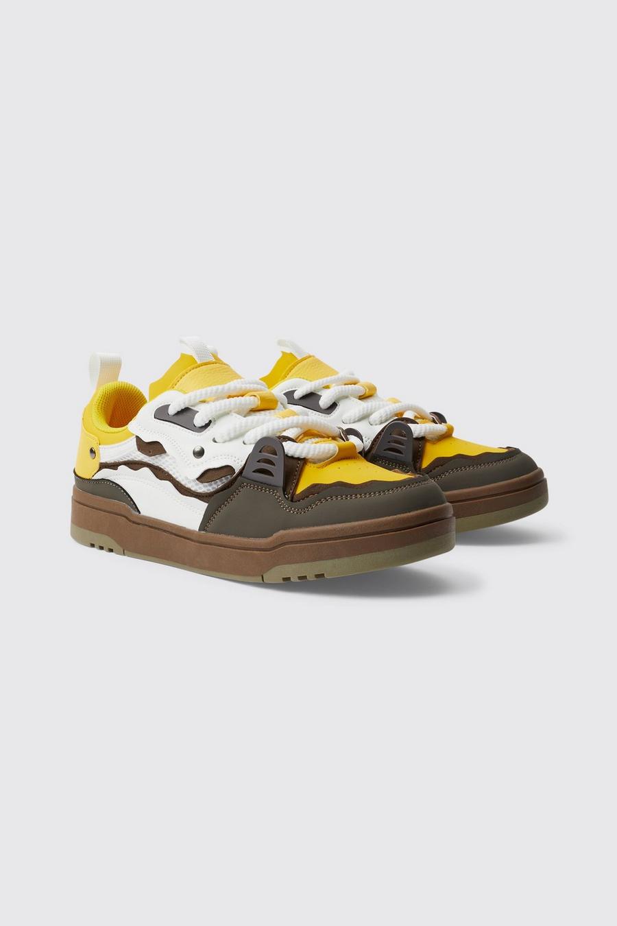 Yellow Chunky Skate Style Trainers