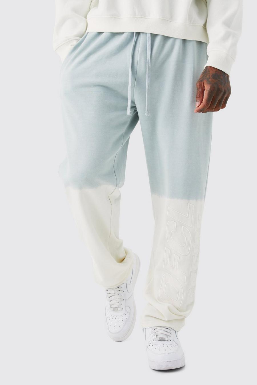 Pantalón deportivo holgado grueso con lavado a la piedra Ofcl, Ecru image number 1