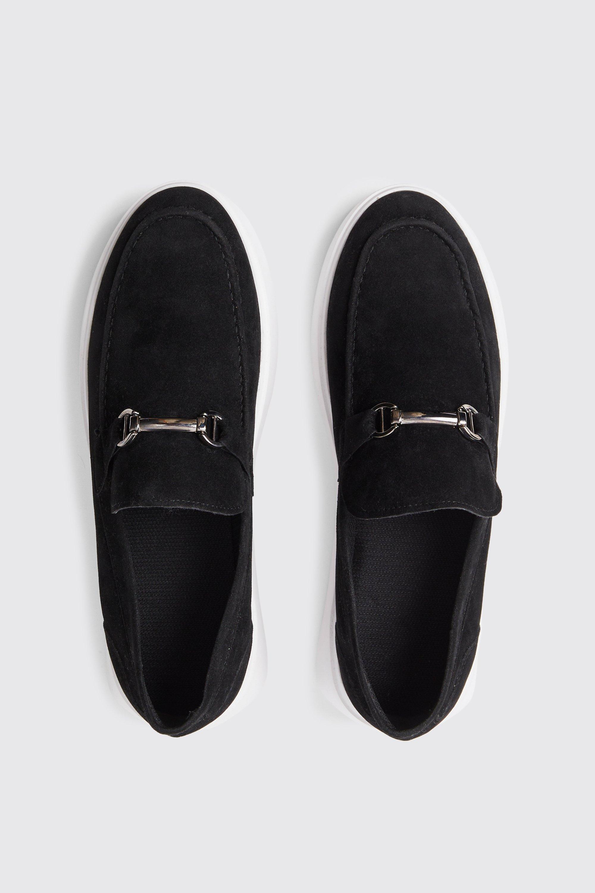 Suede on sale loafer slides