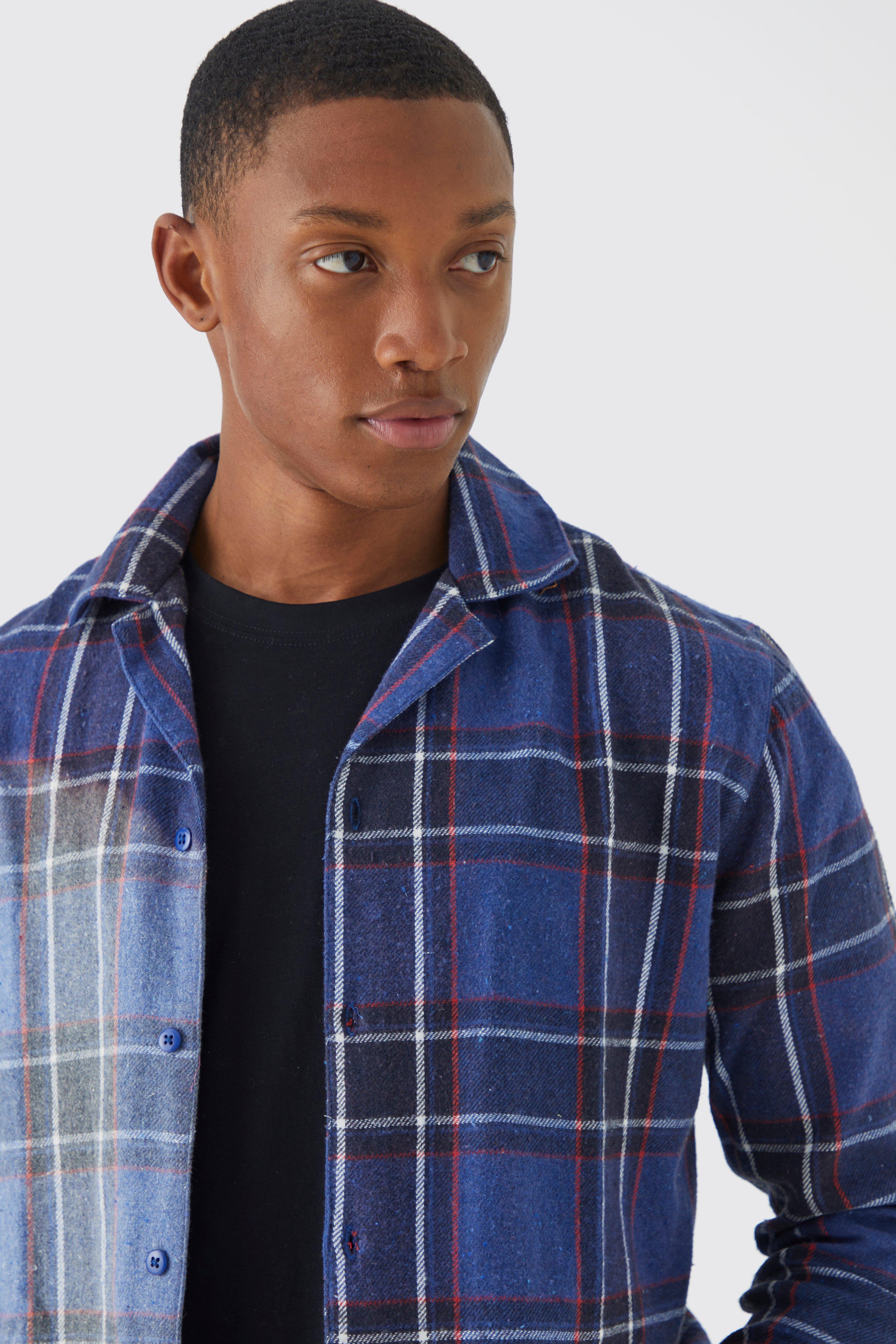 Check shirt sales jacket mens