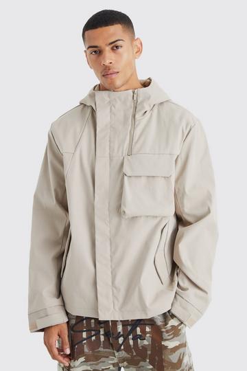 Lightweight Hooded Parka grey