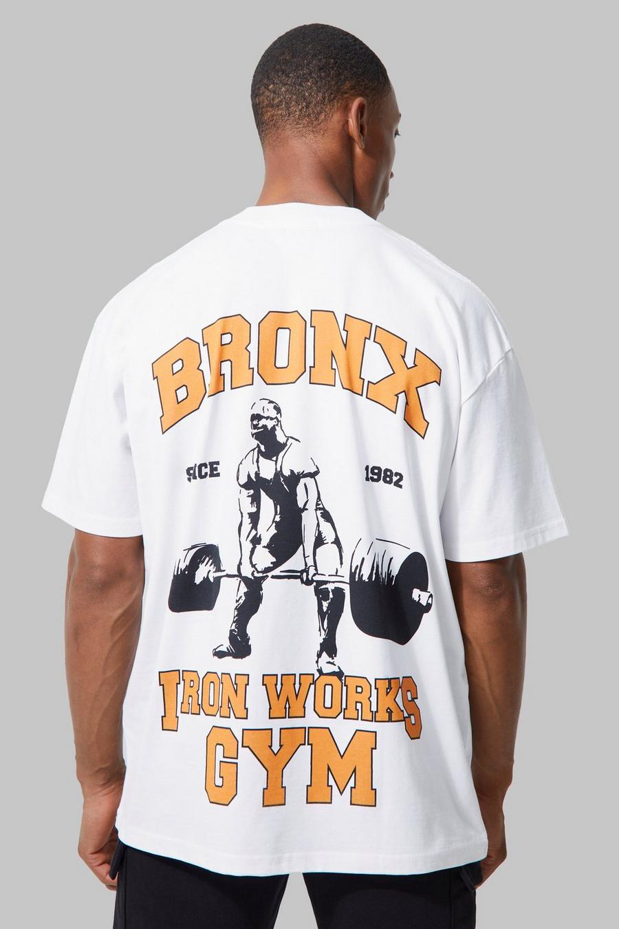 White Man Active Heavy Oversized Bronx T-shirt