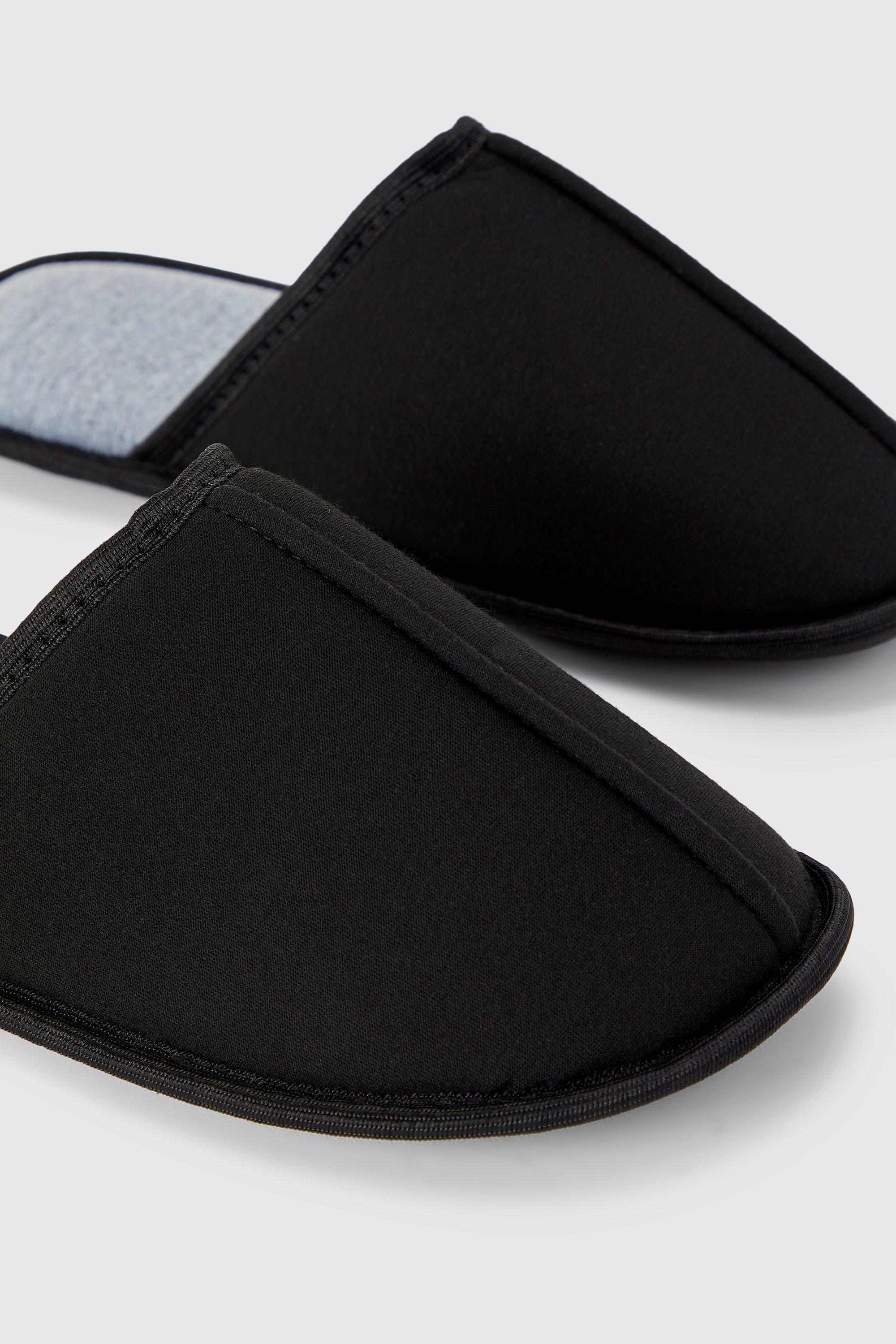 Mens closed toe on sale slippers