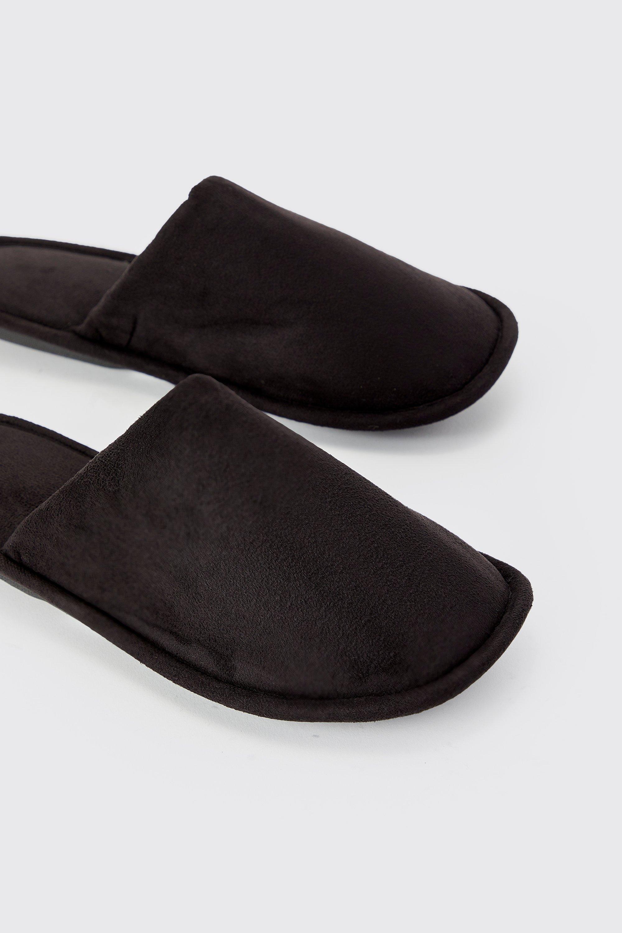 Velour Closed Toe Slipper