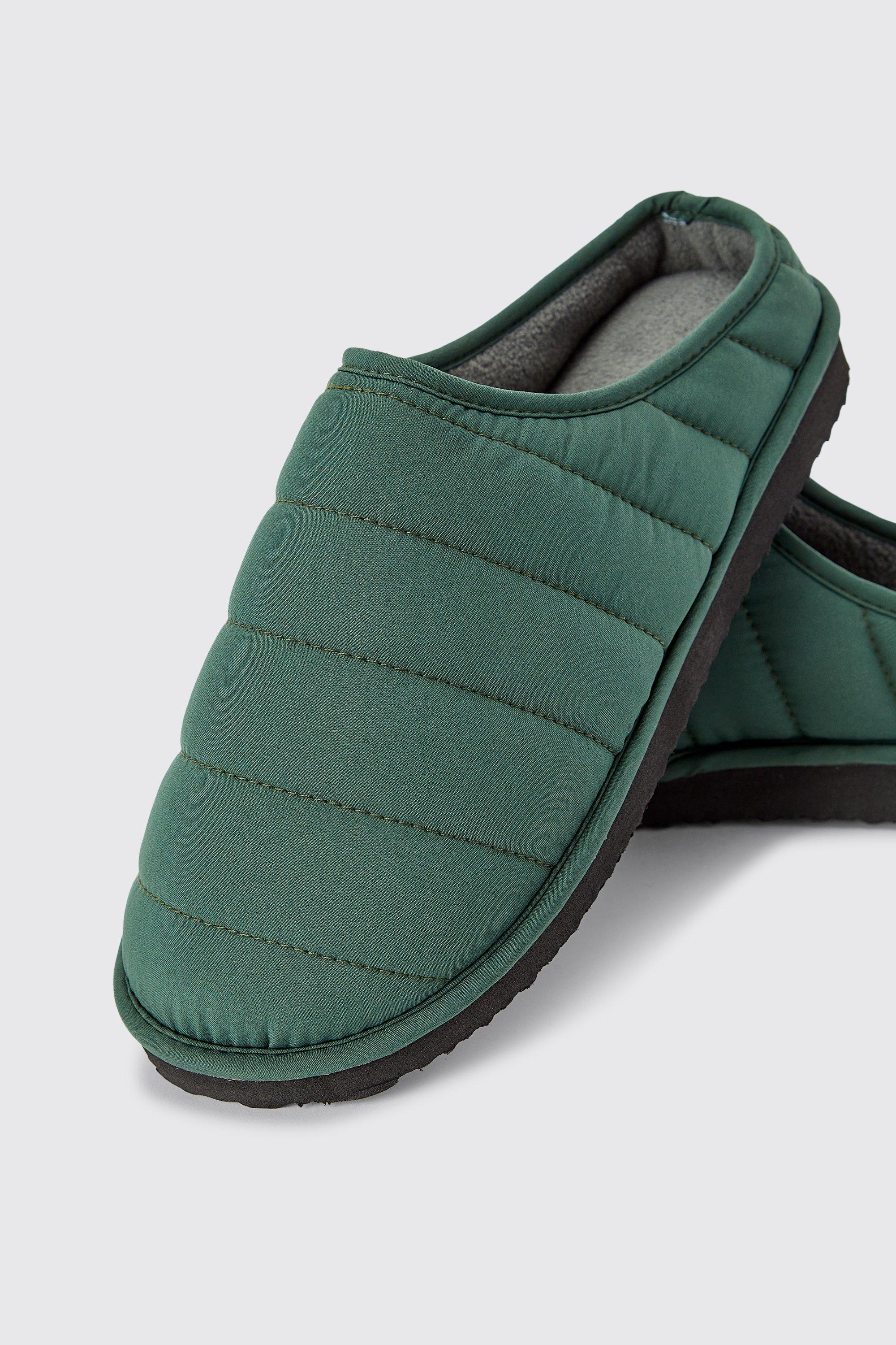 Mens 2024 quilted slippers