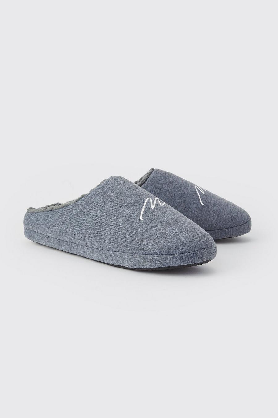 Charcoal Man Signature Slippers image number 1