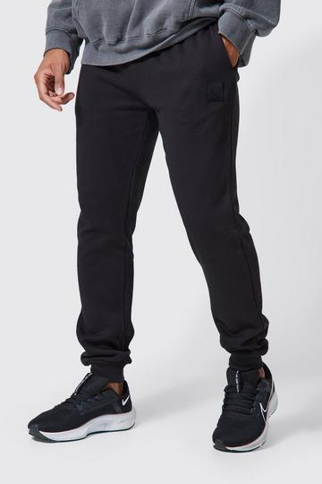 Man Active Gym Pocket Detail Regular Fit Sweatpants black