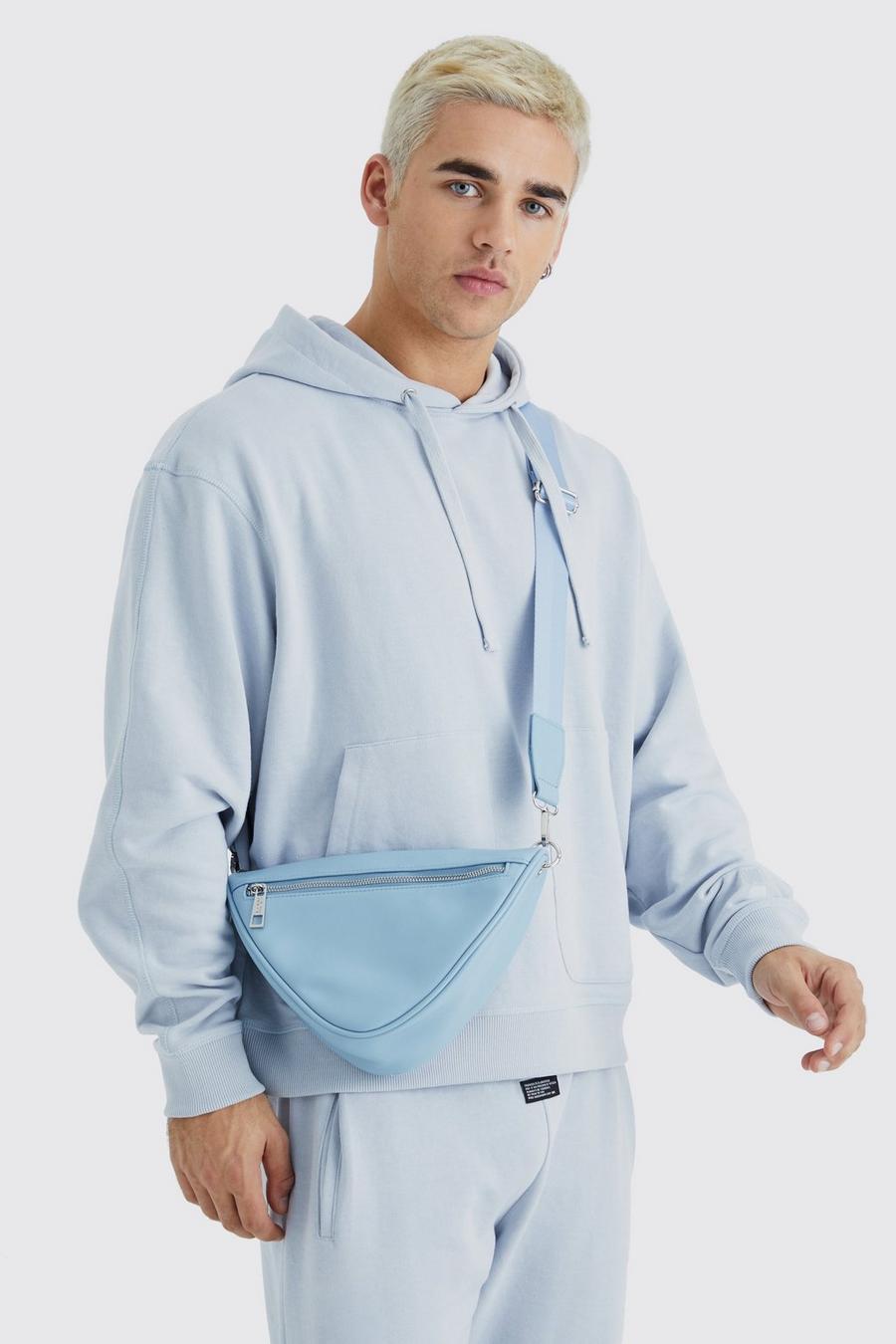 Blue Triangle Cross Body Bag