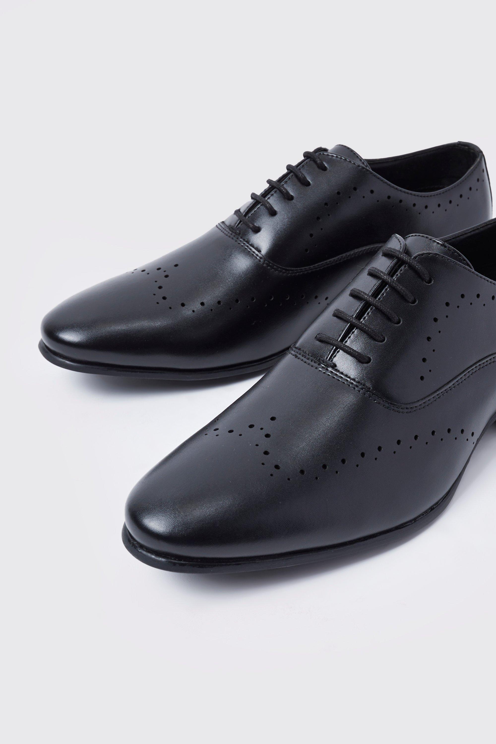 Mens smart black hot sale shoes uk