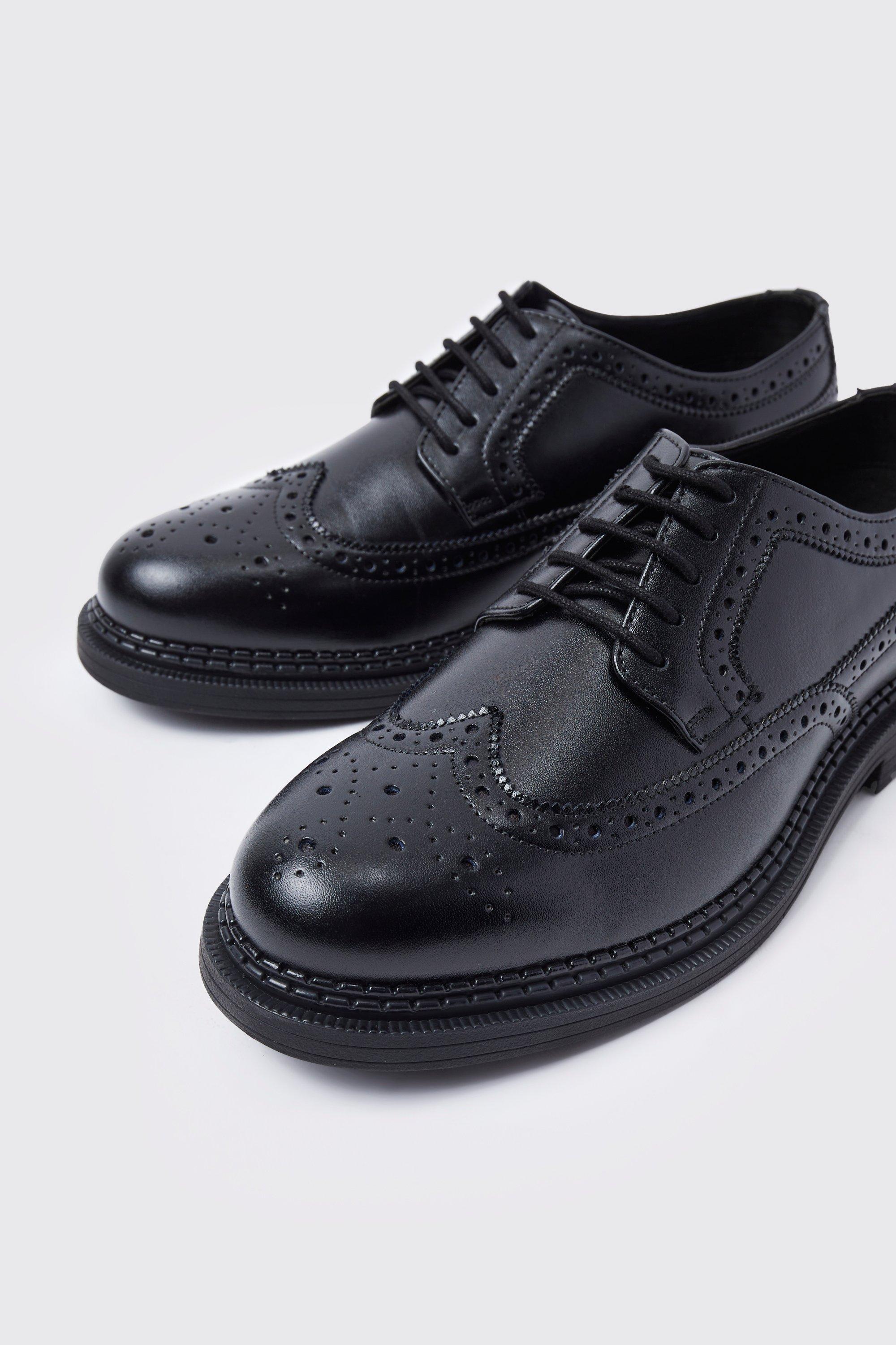 Black brogues clearance