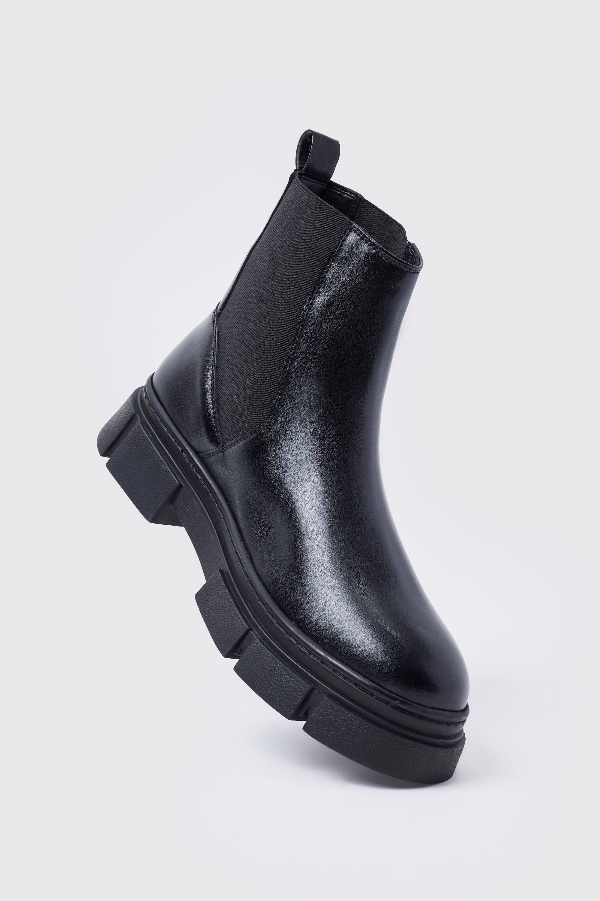 Chunky sole chelsea boots best sale