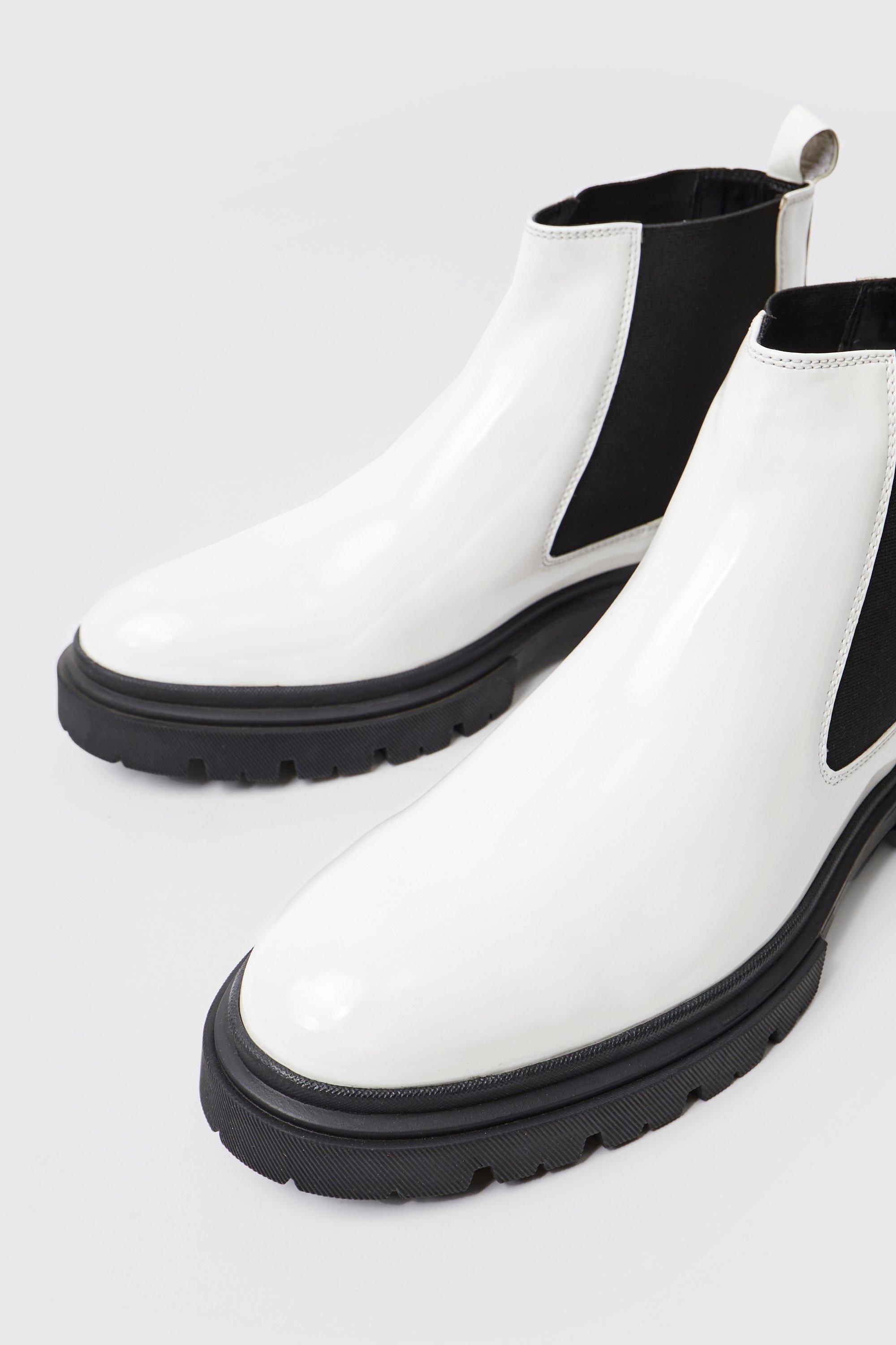 Boohoo hot sale patent boots