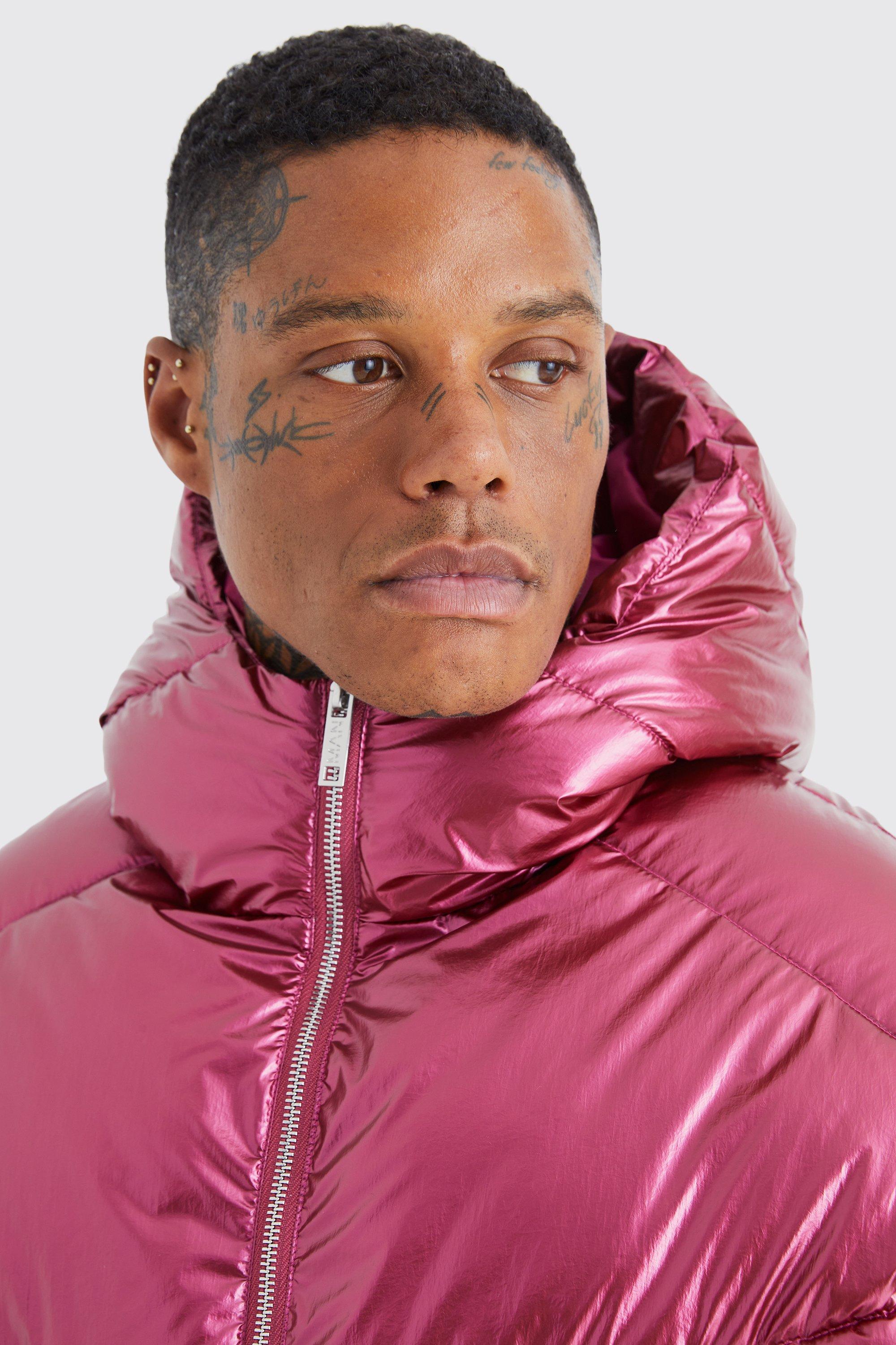 Shine hooded best sale puffer jacket