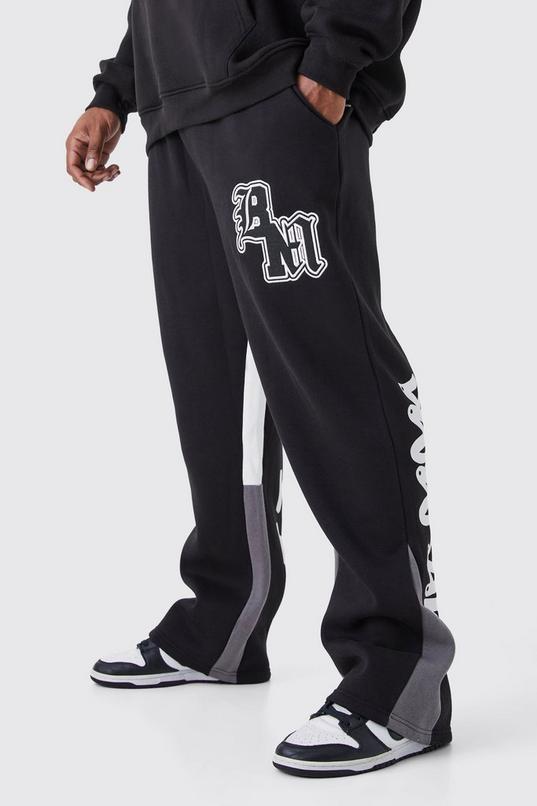 Slim Stacked Flare Star Print Gusset Jogger