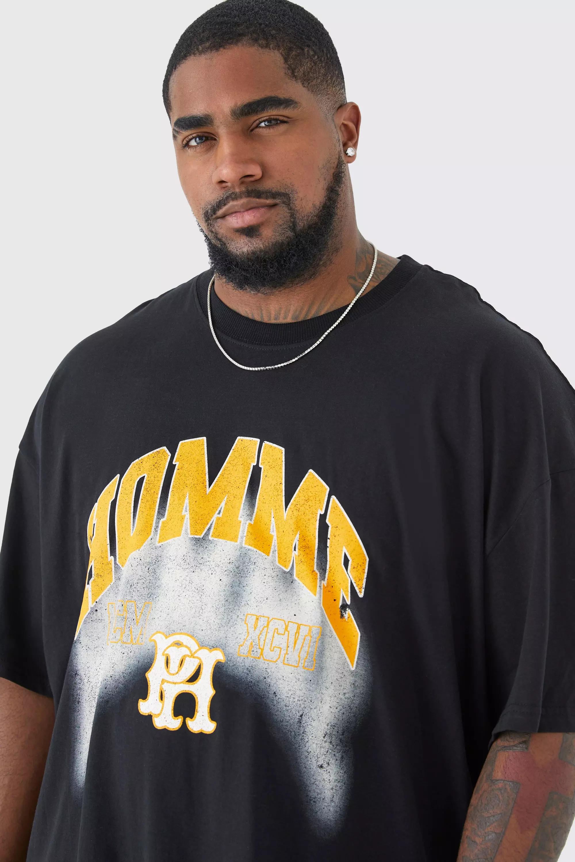 T shirt long homme h hotsell