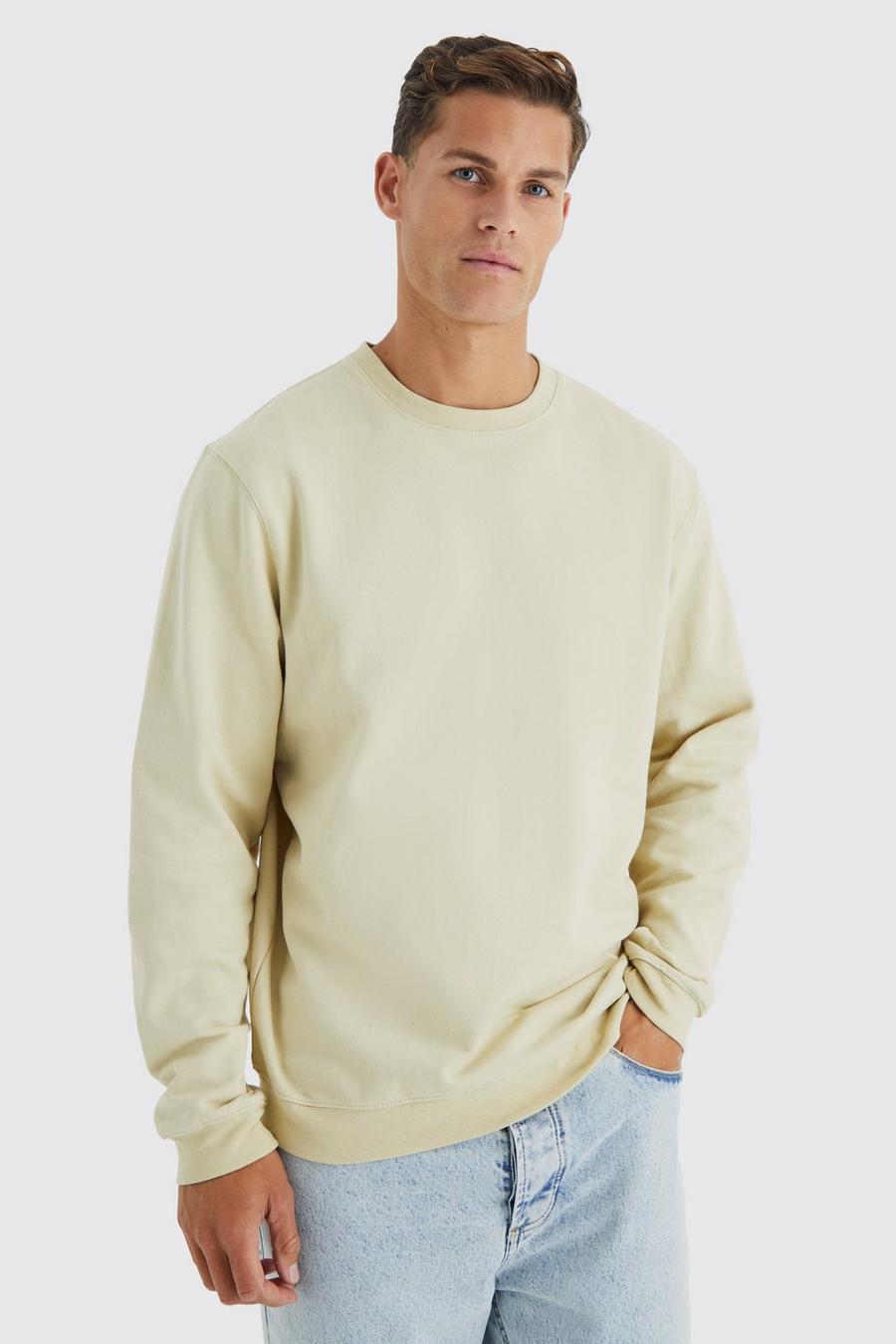 Tall Oversize Basic Sweatshirt, Sand image number 1