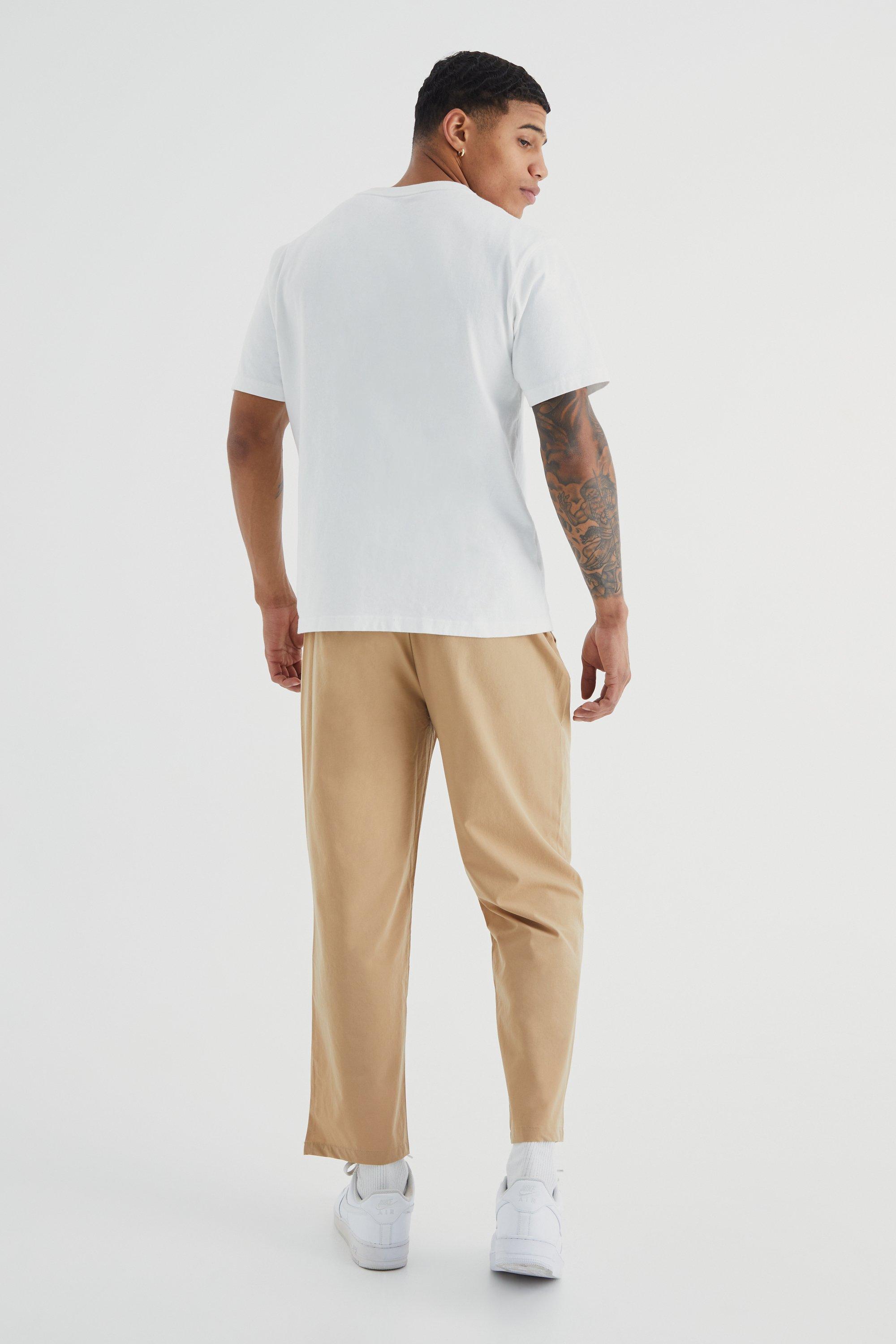 Stretch hot sale cropped trousers