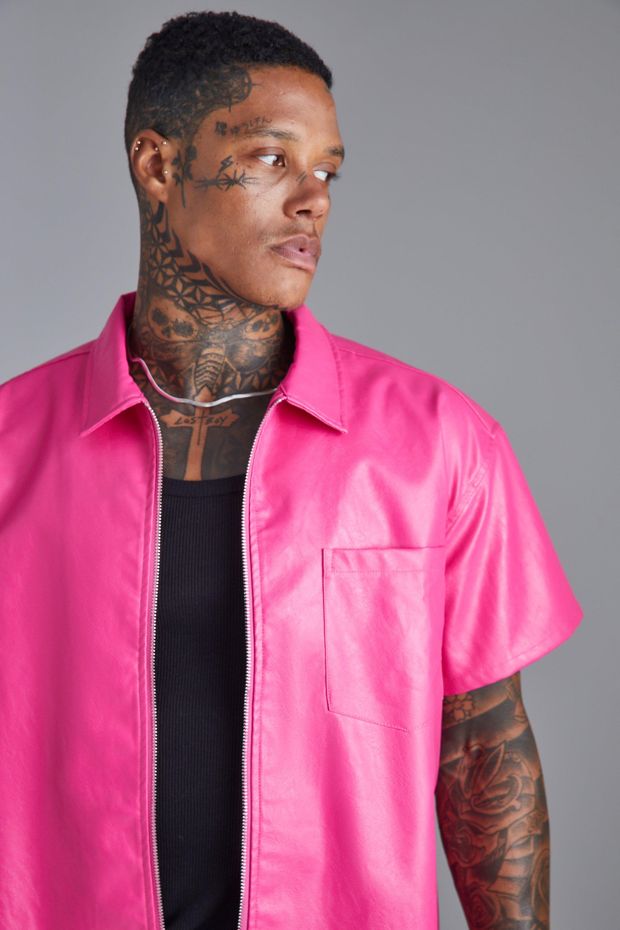 Pink short sleeve jacket hotsell