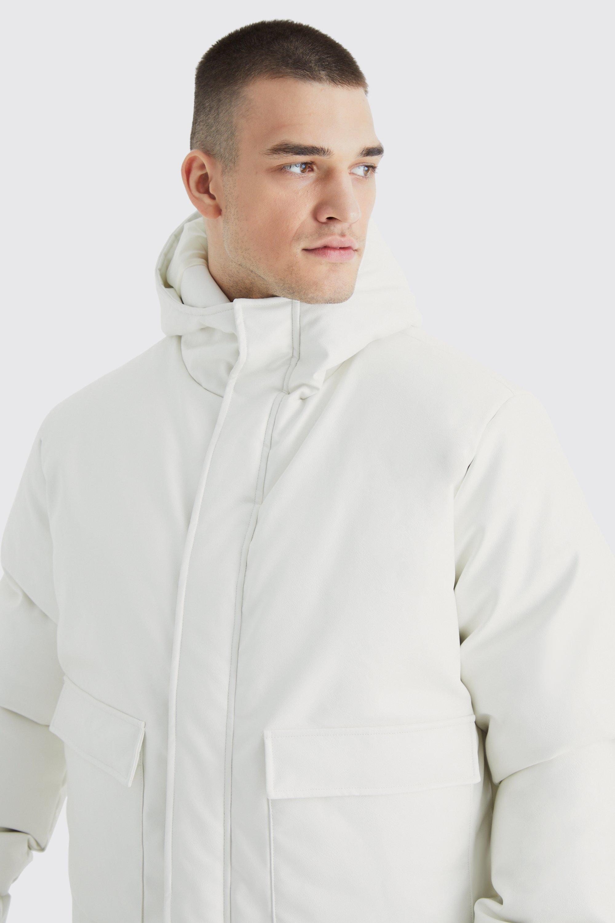 Boohoo hooded puffer jacket new arrivals