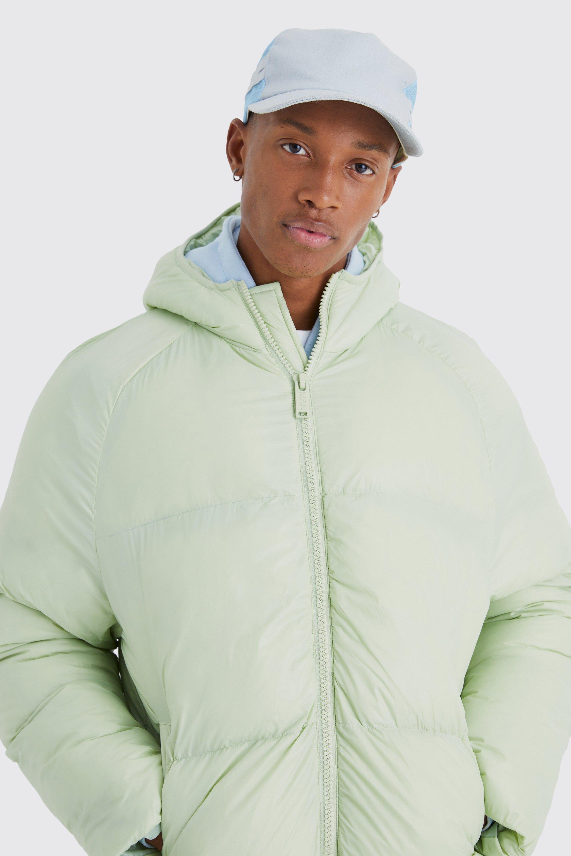 Quilted nylon store puffer jacket