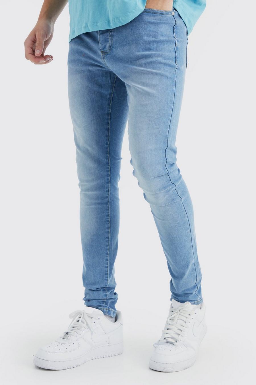 Super Skinny Stretch Jeans, Light blue image number 1